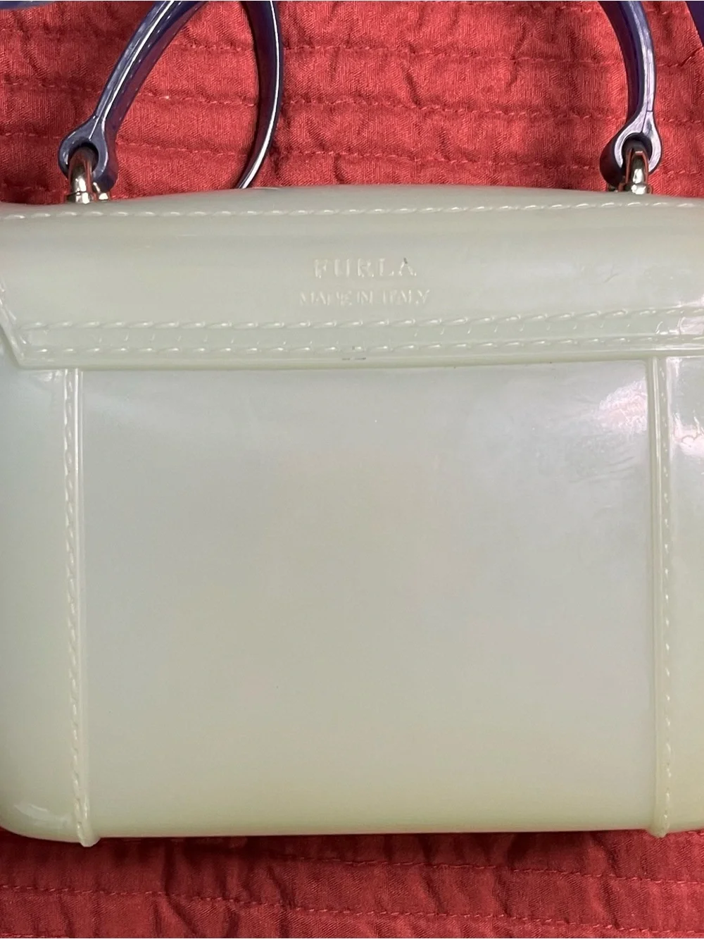Furla Candy Bon Bon Mini Purple Cream Jelly Crossbody Bag